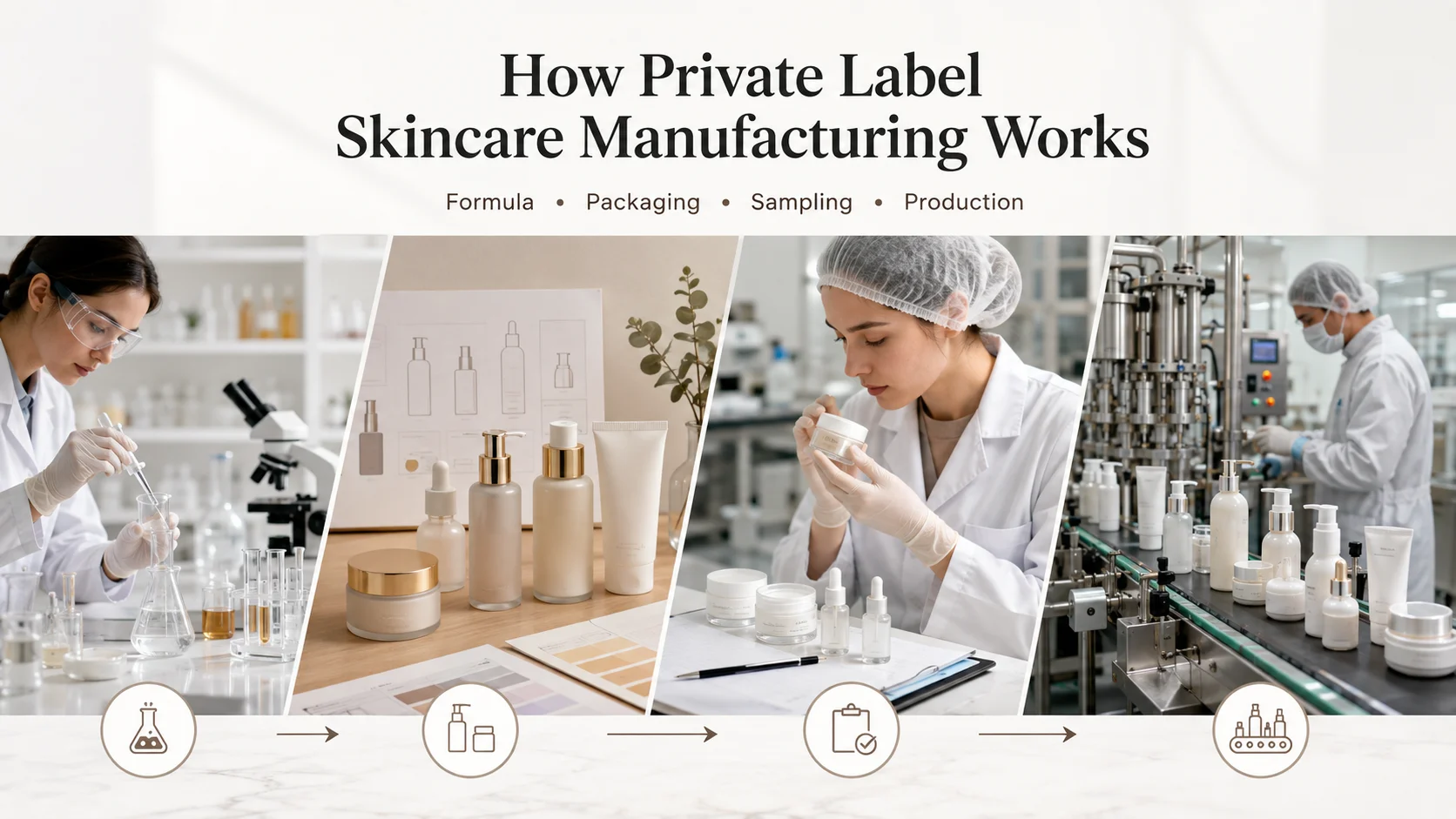 How Does Private Label Skincare Manufacturing Work
